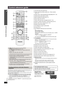 Page 1414
Control reference guide
RQTX0105
Other Panasonic audio/video equipment may start functioning when you 
operate the unit using the supplied remote control.
You can operate this unit in another mode by setting the remote control 
operating mode to “REMOTE 2”.
The main unit and remote control must be set to the same mode.
1 Press and hold [9/5] on the main unit and [2] on the remote 
control until the main units display shows “REMOTE 2”. 
2 Press and hold [OK] and [2] on the remote control for at least 2...