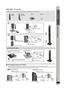 Page 55
Simple Setup
Assembling the speakers
RQTX0105
[PT960]   : Front speakers
∫Preventing the speakers from falling
≥You will need to obtain the appropriate screw eyes to match the walls or pillars to which they are going to be fastened.
≥Consult a qualified housing contractor concerning the appropriate procedure when attaching to a concrete wall or a surface that may not have 
strong enough support. Improper attachment may result in damage to the wall or speakers.
e.g. [PT760] [PT954] Front speakers 
e.g....