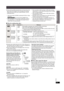 Page 25RQT8926
25
≥It may not be possible to play the discs in all cases due to the 
type of discs, the condition of the recording, the recording 
method and how the files were created (➜ below, Tips for 
making data discs).
§1This unit can play CD-R/RW recorded with CD-DA or Video 
CD format.
[WMA] [MP3] [JPEG] This unit also plays HighMAT discs.
§2Discs recorded on DVD recorders or DVD video cameras, 
etc. using Version 1.1 of the Video Recording Format (a 
unified video recording standard).
§3Discs recorded...