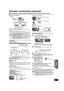 Page 4545
RQT9508
Wireless connections (optional)
∫Wireless setup diagram
e.g., 7.1ch
LS : Surround (left), RS : Surround (right)≥Place on the side of the seating position, about 1 m (3 ft) higher than 
ear level.
LB: Surround back (left),  RB: Surround back (right)≥Place behind the seating position, about 1 m (3 ft) higher than ear level.
∫Digital transmitter
Remove the digital transmitter cover before installing any 
optional digital transmitter.
≥ Replace the cover when the digital transmitter is not in...