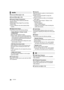 Page 2828VQT5F60
∫Surround Effects   ( >26)
∫Sound Effects   ( >26)
∫ Dynamic Range Compression
You can listen at low volumes but still hear 
dialogue clearly.
(Dolby Digital, Dolby Digital Plus and Dolby 
TrueHD only)
≥ “
Auto” is effective only when playing Dolby 
TrueHD.
∫ Digital Audio Output
Press [OK] to show the following settings:
¾ Dolby D/Dolby D +/Dolby TrueHD
¾ DTS/DTS-HD
Select the audio signal to output.
≥Select “PCM”, when the connected equipment 
cannot decode the respective audio format. This...