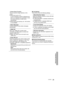 Page 3131
Advanced operations
VQT5F60
¾Screen Saver Function
This is to prevent image retention on the 
screen.
≥ When this is set to “On”:
If a list of playback content is displayed and 
there is no operation for 10 minutes or more, 
the screen switches to HOME menu 
automatically.
≥ While playing and pausing, etc., this function 
is not available.
¾Status Messages
Choose whether to show status messages 
automatically.
¾ HDMI CEC
Set to use “HDMI CEC” function when 
connected via HDMI cable to a device that...