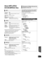 Page 45Reference
45
VQT2W18
About MP3/JPEG/
AVCHD/MPEG2 files
* Design rule for Camera File system: unified standard established by Japan Electronics and Information 
Technology Industries Association (JEITA).
≥ DVD-RAM must conform to UDF 2.0.
≥ BD-RE must conform to UDF 2.5.
	
≥ With certain recording states and folder structures, the play order may 
differ or playback may not be possible.
≥ CD-R, CD-RW : ISO9660 level 1 or 2 (except for extended formats), Joliet
This unit is compatible with multi-session....