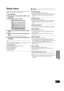 Page 37Advanced operations
37
VQT3D27
Setup menu
Change the unit’s settings if necessary. The settings remain 
intact even if you switch the unit to standby.
1Press [HOME].
2Press [3,4, 2,1] to select “Others” and 
press [OK].
3Press [OK] to select “Setup”.
4Press [ 3,4] to select the menu and press 
[OK].
5Press [ 3,4] to select the item and press 
[OK].
If there are any other items, repeat these steps.
6Press [ 3,4,2, 1] to select the option and 
press [OK].
	≥ There may be differences in operation methods....