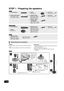 Page 1010
VQT3D27
STEP 1 : Preparing the speakers
Caution
≥Do not stand on the base. Be cautious when children are 
near.
≥ When carrying speakers, hold the stand and base parts.Preparation
≥To prevent damage or scratches, lay down a soft cloth and 
perform assembly on it.
≥ For wall mount, refer to page 42.
≥ Keep the screws out of reach of children to prevent 
swallowing.
[BTT770]  
[BTT770]
∏2 Front speakers∏2 Bases
(RYK1610-K1)∏4 Screws A
(XTN5 i10FFJK)
∏ 2 Stands (with cables)
(RYK1609E-K: RED)...