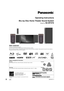 Page 1RQT9479-1YPP
2009/5/22
Operating Instructions
Blu-ray Disc Home Theater Sound System
Model No. SC-BTX70
Dear customer
Thank you for purchasing this product.
For optimum performance and safety, please read these instructions carefully.
Before connecting, operating or adjusting this  product, please read the instructions completely. Please keep this manual for fu ture reference.
To update the firmware of this unit, refer to page 29.
Region management information
BD-Video
This unit plays BD-Video marked...