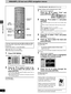 Page 20RQT6924
20
Disc operations
WMA/MP3, CD text and JPEG navigation menus
[WMA] [MP3] [CD] (CD text only) [JPEG]
These menus help you find items to play.
1Press [TOP MENU].
2Press [3, 4] to select a track or [3,
4, 2, 1] to select the picture, and
press [ENTER].
To show other pages, press [3, 4, 2, 1] to select “Prev” or
“Next” and press [ENTER].
≥After listing all the tracks or pictures in one group, the list for
the next group appears.
To exit the menu
Press [TOP MENU].WMA/MP3 Audio navigation menu...