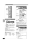 Page 2222
RQT7061
ON-SCREEN
DISPLAYS
Using on-screen menus
1Press [DISPLAY].
e.g., DVD-RAM
2Press [3, 4] to select the menu and 
press [1].
3Press [3, 4] to select the item and 
press [1].
4Press [3, 4] to select the setting.
To clear the on-screen menus
Press [DISPLAY].
For your reference
≥Some items can also be changed with the numbered buttons.
≥Some items can be changed by pressing [ENTER].
≥Depending on the condition of the unit (playing, stopped, etc.) and 
disc contents, there are some items that you...