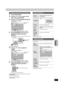 Page 2929
RQT7619
EDITING &
TRANSFERRING
1Press [FUNCTIONS].
2Press [3,4,2,1] to select “PLAY 
LIST” and press [ENTER].
3Press [3,4,2,1] to select the play list.
To start play ➡ Press [ENTER].
To  e d i t ➡ Step 4.
≥To show other pages/Multiple editing (➡page 26)
4Press [SUB MENU], then [3,4] to 
select the operation and press 
[ENTER].
≥If you select “Edit”, press [3,4] to select the operation and 
press [ENTER].
If you select “Chapter View”
5Press [3,4,2,1] to select the 
chapter.
To start play ➡ Press...