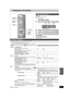 Page 3939
RQT7619
SETTINGS
Changing the unit’s settings
Preparation
Press [HDD] or [DVD] to set up.
1While stopped
Press [FUNCTIONS].
2Press [3,4] to select “SETUP” and press [ENTER].
3Press [3,4] to select the tab and press [1].
4Press [3,4] to select the menu and press [ENTER].
5Press [3,4] to select the option and press [ENTER].
To exit the screen
Press [RETURN] several times.
To return to the previous screen
Press [RETURN].
The settings remain intact even if you switch the unit to standby.
§1You need to set...