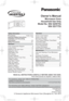 Page 1Owner’s Manual
Microwave Oven
Household Use Only
Model No. 
//4%4
//4%4
READ ALL INSTRUCTIONS CAREFULLY BEFORE USING THE OVEN.
Para instrucciones en español, voltee el libro.
For assistance, please call: 1-800-211-PANA(7262)
contact us via the web at:
http://www.us.panasonic.com/contactinfo                                                        (U.S.A and Puerto Rico)
For microwave oven safety reference, please visit FDA’s webpage...