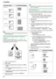 Page 405. Copiadora
40
Nota:
LPuede guardar la configuración de orientación previa (función 
#467 en la página 64).
5.2.4 Función de poster (sólo en el vidrio del 
escáner)
Puede hacer copias divididas en 4 (“2 × 2”) o 9 (“3 × 3”) 
secciones para sacar copias ampliadas de cada sección. Después 
puede pegarlas para formar un poster.
1Coloque el original (página 19).
2{Page Layout}
3Pulse {V} o {^} repetidamente para seleccionar “POSTER”. 
i {Set}
4Pulse {V} o {^} repetidamente para seleccionar “2 × 2” o “3 
× 3...