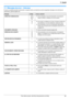 Page 8111. Ayuda
81Para obtener ayuda, visite http://www.panasonic.com/help
11 Ayu da Me nsa jes  de e rror
11.1 Mensajes de error – Informes
Si ocurre un problema durante la transmisión o recepción de fax, se imprimirá uno de los siguientes mensajes en los informes de 
confirmación y general (página 43).
MensajeCódigoCausa y solución
ERROR DE COMUNICACION
40-42
46-72
FFLSe ha producido un error de transmisión o de recepción. 
Vuelva a intentar o verifique con el otro usuario.
43
44
LHa ocurrido un problema en...