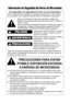 Page 2su seguridad y la seguridad de otros es muy importante\b
hemos proporcionado mensajes de seguridad importantes en este manual y
en su aparato\f Lea y obedezca siempre todos los mensajes de seguridad\f
Precauciones Para evitar       
Posible eXPosiciÓn eXcesiva a energÍa de Microondas
(a\b No intente hacer funcionar este horno con la puerta abierta ya que esto puede resultar peligroso\f Es importante no anular o forzar los mecanismos
de seguridad\f
(b\b No coloque ningZn objeto entre el panel frontal del...
