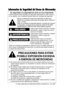 Page 2©Copia registrada por Matsushita Electric Industrial Co., Ltd. 2007.
Su seguridad y la seguridad de otros es muy importante.
Hemos proporcionado mensajes de seguridad importantes en este manual y
en su aparato. Lea y obedezca siempre todos los mensajes de seguridad.
PRECAUCIONES PARA EVITAR     
POSIBLE EXPOSICIÓN EXCESIVA
AENERGÍA DE MICROONDAS
(a) No intente hacer funcionar este horno con la puerta abierta ya que esto
puede resultar peligroso. Es importante no anular o forzar los mecanismos
de...