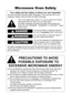 Page 2your safety and the safety of others are very important\b
We have provided important safety messages in this manual and on your
appliance\f Always read and obey all safety messages\f
Precautions to avoid 
Possible eXPosure to 
eXcessive MicroWave energy
(a\b Do not attempt to operate this oven with the door open since open-door operation can result in harmful exposure to microwave energy\f It is 
important not to defeat or tamper with the safety interlocks\f
(b\b Do not place any object between the oven...