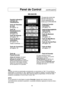 Page 1210
Panel de Control     (continuación)
NOTA:
Si una operación ha sido fijada sin apretar Encender, después de 6 minutos el horno
automáticamente cancelará la operación. La pantalla indicadora \
regresará al modo de reloj o
dos puntos.
Bip:Cuando una tecla es presionada correctamente, se escuchará un “bip\
”. Si una tecla es
presionada y no escucha un “bip”, significa que la unidad no acept\
ó o no pudo aceptar la
instrucción. El horno hará 2 veces “bip” entre las etapas pr\
ogramadas. Al final de cada...