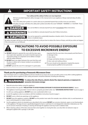 Page 41
IMPORTANT SAFETY INSTRUCTIONS
Your safety and the safety of others are very important.
We have provided important safety messages in this manual and on your appliance. Always read and obey all safety 
messages.
This is the safety alert symbol. It is used to alert you to potential hazards that can kill or hurt you and others.
All safety messages will follow the safety alert symbol and either the word “DANGER”, “WARNING” or “CAUTION”. These 
words mean:
You can be killed or seriously injured if you don’t...