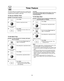 Page 2018
Timer Feature
Example: To count down 5 minutes.
1.• Press Timer.
2.• Set time, using Pop-Out Dial.
3.• Press Start.
➤Time will count down without oven 
operating.
NOTE:
1. When each stage finishes, a two-beep signal sounds. At the
end of the program, the oven will beep five times.
2. If the oven door is opened during Stand Time, Kitchen Timer
or Delay Time, the time on the display will continue to count
down.
3. Stand time and Delay start cannot be programmed before
any automatic Function. This is to...