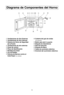 Page 119
diagrama de componentes del horno
qventilaciones de aire externas
w ventilaciones de aire lnternas
e sistema de cierre de seguridad
de la Puerta
r ventilaciones de aire externas
\f Panel de control
y Placa de ldentificaciUn
u bandeja de cristal
i aro de rodillo
\b PelScula de barrera contra el
calor/vapor 
(no extraer)
a cubierta del guSa de ondas
(no remover)
sbotUn para abrir la puerta
d etiqueta de advertencia
f
dial de eyecciUn
g etiqueta de MenV
hcable de suministro elRctrico
j enchufe del...