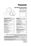 Page 1Operating Instructions
Microwave Oven
Model: NN-SD377
For assistance, please call: 787-750-4300
or visit us at www.panasonicpr.com (Puerto Rico)
For assistance, please call: 1-800-211-PANA(7262)
or send e-mail to: consumerproducts@panasonic.com
or visit us at www.panasonic.com (U.S.A)
Safety Information
Precautions.........................Inside cover
Important Safety Instructions.........1-3
Installation and Grounding
Instructions.......................................3-4
Safety...