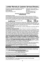 Page 2624
Limited Warranty & Customer Services Directory
PANASONIC CONSUMER ELECTRONICS COMPANY,  PANASONIC SALES COMPANY,
DIVISION OF PANASONIC CORPORATION OF DIVISION OF PANASONIC PUERTO 
NORTH AMERICA RICO,  INC.
One Panasonic Way Ave. 65 de Infanteria, Km. 9.5
Secaucus, New Jersey 07094  San Gabriel Industrial Park
Carolina, Puerto Rico 00985
Panasonic Microwave Oven Product
Limited Warranty
Limited Warranty Coverage
If your product does not work properly because of a defect in materials or workmanship,...