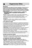 Page 406
Siga Estas Precauciones de Seguridad Cuando Cocine en Su horno
ImpOrTanTe
La cocciLn adecuada depende del tiempo designado y del peso de los ali-
mentos. Si usa una porciLn menor de la recomendada y cocina por el
tiempo para la porciLn recomendada, puede resultar en un incendio. Si
ocurre un incendio, ponga el horno en posiciLn de apagado y mantIngalo
cerrado. Desconecte la energJa elIctrica o desconecte la caja de fusibles o
el panel de control.
\b) enLaTaDO caSerO / eSTerILIZacIRn /...