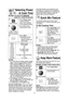 Page 13
11

Selecting Power& Cook Time
NOTES:
1. For more than one stage cooking, repeatsteps 1 and 2 for each stage of cooking
before pressing  StartPad. The maxi-
mum number of stages for cooking is 5.
When operating, two beeps will sound
between each stage. Five beeps will
sound at the end of the entire sequence.
2. When selecting P10 (HIGH) power for the first stage, you may begin at step 2.
3. When selecting P10 (HIGH) power, the maximum programmable time is 30 min-
utes. For other power levels, the maxi-...