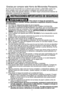 Page 331
instrucciones iMPortantes de seguridad
VPara reducir el riesgo de quemaduras,
descarga elQctrica, incendio, heridas a personas o exposiciTn excesiva a energRa
de microondas:
1. Lea todas las instrucciones antes de usar el aparato.
2. Lea y siga las “PRECAUCIONES PARA EVITAR POSIBLE EXPOSICIUN  EXCESIVA A ENERGSA DE MICROONDAS” especXficas, que se encuentran abajo.
3. Este aparato debe ser conectado a tierra. Conecte solamente a la toma elWctrica  debidamente conectada a tierra. Vea las “ instrucciones...