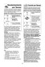 Page 4715
notas:
cazuelas -AYadir de 3 cucharadas a
4 cucharadas de lXquido; cubrir con una
tapa o con un envoltorio de plVstico.
Remover cuando suenen los 5 "bips".
alimentos envasados - Vaciar el
contenido en una cazuela o en un
cuenco; cubrir el recipiente con una tapa
o con un envoltorio de plVstico. DespuWs
de calentar, retirar el envoltorio de
plVstico y dejar reposar.
Plato de comida - Colocar la comida en
un plato; cubrir con mantequilla, salsa, etc. DespuWs de calentar, retirar elenvoltorio de...