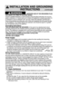 Page 64
ViMProPer use of the grounding Plug
can result in a risK of electric shocK\b 
Consult a qualified electrician or service person if the grounding instructions are not com-
pletely understood, or if doubt exists as to whether the appliance is properly grounded. If it
is necessary to use an extension cord, use only a three wire extension cord that has a
three prong polarized grounding plug, and a three slot receptacle that will accept the plug
on the appliance. The marked rating of the extension cord...