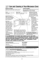 Page 2422
Care and Cleaning of Your Microwave Oven
Label: 
Do not remove, wipe with a
damp cloth.
Inside of the oven:
Wipe with a damp cloth
after using. Mild detergent
may be used if needed.
Do not use harsh deter-
gents or abrasives. Oven Door:
Wipe with a soft dry
cloth when steam
accumulates inside or
around the outside of
the oven door. During
cooking, especially
under high humidity
conditions, steam is
given off from the
food. (Some steam
will condense on cool-
er surfaces, such as
the oven door. This is...