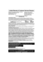 Page 2725
Limited Warranty & Customer Services Directory
PANASONIC CONSUMER ELECTRONICS COMPANY,  PANASONIC SALES COMPANY,
DIVISION OF MATSUSHITA ELECTRIC DIVISION OF MATSUSHITA
CORPORATION OF AMERICA ELECTRIC OF PUERTO RICO, INC.,
One Panasonic Way Ave. 65 de Infanteria, Km. 9.5
Secaucus, New Jersey 07094  San Gabriel Industrial Park
Carolina, Puerto Rico 00985
Panasonic Microwave Oven Product
Limited Warranty
Limited Warranty Coverage
If your product does not work properly because of a defect in materials or...