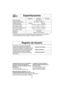 Page 5626
Especificaciones
Registro de Usuario
El número de serie de este producto
puede ser encontrado en la parte de
atrás de la cubierta. Usted deberá anotar
el número de modelo y número de serie
de este horno en el espacio indicado y
guardar este libro como un registro
permanente de su compra para futuras
referencias.Número de modelo: _________
Número de serie: ___________
Fecha de Compra: __________
Fuente de Energia:
Potencia Fuente de Poder:
Potencia de Cocción:*
Dimensiones Exteriores
(Alto x Ancho x...