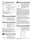 Page 1311
Setting the Clock
Example: To set 11:25
1.• Press Clockonce.
➤Colon flashes.
2.• Enter time of day using the number
pads.
➤Time appears in the display window;
colon continues flashing.
3.• Press Clock.
➤Colon stops flashing; time of day is 
entered. 
NOTES:
1. To reset the clock, repeat step 1-3.
2. The clock will retain the time of day as long as the oven is
plugged in and electricity is supplied.
3. Clock is a 12 hour display.
4. Oven will not operate while colon is flashing.
Selecting Light...