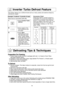 Page 1614
This feature allows you to defrost foods such as: meat, poultry and seafood simply by
entering the weight.
Place food on microwave safe dish.Example: To defrost 1.5 pounds of meat  
1.• Press Inverter Turbo
Defrost.
2.• Enter weight of the
food using the num-
ber pads.
3.• Press Start.
Defrosting will start.
The time will count
down. Larger weight
foods will cause a sig-
nal midway through
defrosting. If 2 beeps
sound, turn over,
rearrange foods or
shield with aluminum
foil.Conversion Chart:
Follow...