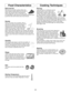 Page 2422
Food CharacteristicsCooking Techniques
Bone and Fat
Both bone and fat affect cooking. Bones may
cause irregular cooking. Meat next to the tips of
bones may overcook while meat positioned
under a large bone, such as a ham bone, may
be undercooked. Large amounts of fat absorb microwave ener-
gy and the meat next to these areas may overcook.
Density
Porous, airy foods such as breads, cakes or
rolls take less time to cook than heavy, dense
foods such as potatoes and roasts. When
reheating donuts or other...