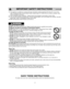 Page 42
IMPORTANT SAFETY INSTRUCTIONS(continued)
TO AVOID THE RISK OF SHOCK: 
DO NOTremove outer panel from oven. Repairs must be done only by a qualified service person. 
TO REDUCE THE RISK OF EXPOSURE TO MICROWAVE ENERGY: 
DO NOTtamper with, or make any adjustments or repairs to Door,  Control Panel Frame, Safety
Interlock Switches, or any other part of oven, microwave leakage may result. 
TO AVOID THE RISK OF FIRE: 
1. DO NOToperate the oven empty. The microwave energy will reflect continuously throughout...