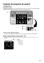 Page 25 S22
Creación de programa de usuario
Programa de usuario
Programa de usuario
El programa de usuario le permite crear un masaje donde determina el tie\
mpo y la intensidad en cuello, hombros, espalda, y 
espalda inferior seleccionando desde los niveles 0 (sin masaje) a 3 (\
el más largo e intenso).
1Pulse el botón  para empezar.
El panel de control se apagará automáticamente si transcurren 3 minutos sin que se realice ninguna operación.
2Abra la cubierta derecha y pulse el botón .
La visualización de...