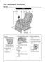 Page 85
Part names and functions
Main unit
12 Hand/Arm massage section
Includes integrated air massage 
function
13
  Control Panel Stand Covers
On both the left and right sides
14
  Outer Shoulder massage section
Includes integrated air massage 
function
Shoulder Plates
Removable
Position adjustment possible
•
•
•
•
•
1
 
Legrest
2
  Leg/Sole massage section
Includes air massage function
Sole Reflexology Plates
Removable
Position adjustment possible
3
  Legrest Slide Lever
Extendable length to approx. 5 in....