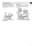 Page 2524
English
How	to	move	the	unit
Using	the	wheels	to	move	the	unit
Grasp	the	legrest	to	move	the	unit	when	using	the	wheels.
It	is	easier	to	move	the	unit	with	the	massage	heads	
retracted	and	the	backrest	in	the	upright	position.
*	 Place	a	mat	or	cloth	on	the	floor	and	move	the	unit	slowly	
to	prevent	floor	damage. 	
•
•
Lifting	the	unit
Move	the	unit	by	having	one	person	firmly	hold	onto	the	
fabric	section	on	the	underside	of	the	legrest	and	another	
person	use	the	groove	on	the	back	cover	of	the...