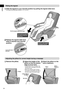 Page 3029
English
Sliding	the	legrest
1	Slide	the	legrest	to	your	favorite	position	by	pulling	the	legrest	slide	lever.
[The legrest will slide approximately 4.7 in. (12 cm).]
Pull	the	legrest	slide	lever	back.
Push	with	the	soles	of	
your	feet	to	slide	the	
legrest	out.
Lift	your	soles	slightly	
and	legrest	returns.
Lever	will	return	
and 	

lock.
2	Release	the	legrest	slide	lever	
when	it	reaches	your	favorite	
position.
Adjusting	the	pillow	for	correct	height	during	a	massage
1	Remove	the	pillow.2	Adjust	the...