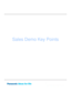 Page 40
Sales Demo Key Points 