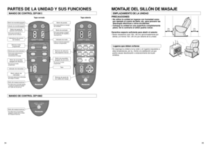 Page 1935
16in.
40cm16in.
40cm
34
MANDO DE CONTROL (
EP1061)PARTES DE LA UNIDAD Y SUS FUNCIONES
programmed operation
whole backgentle strong
neck roller position
reclining
programmed
operation
/manual 
operation
lower back neck, shoulder
tap on/off vibration on/off
slow fast
intensity
leg massage
neck roller position
reclining
programmed
operation
/manual 
operation
intensityroll manual operation
whole back
regional tap A vibration tap Bswedish shiatsu knead
position
slow fastleg massage
gentle strongleg...