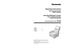 Page 1No. 1 EN, SP, FR  Printed in China
  Impreso en China
  P10101 Imprimé en Chine
Panasonic	Consumer
Electronics	Company
One Panasonic Way 1H-1
Secaucus, New Jersey 00
1-00--0 for questions and comments.
www.panasonic.com/massage
Panasonic	Canada	Inc.
0 Ambler Drive
Mississauga, ON LW T
0--010
www.panasonic.ca
   172007/12/12   19:15:57
English	1
Español	S1
Français...