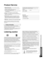 Page 29VQT2R70
29
-If you see this symbol-
Information on Disposal in other Countries outside the 
European UnionThis symbol is only valid in the European Union. 
If you wish to discard this product, please contact 
your local authorities or dealer and ask for the 
correct method of disposal.
1.  Damage requiring service — The unit should be serviced by qualiﬁ  ed service personnel if:
(a) The AC power supply cord or the plug has been damaged; or
(b) Objects or liquids have gotten into the unit; or
(c) The unit...