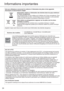 Page 2424
Informations importantes
Avis de la FCC
Cet appareil est conforme à la section 15 des règlements de la FCC. Le fonctionnement est soumis 
aux deux conditions suivantes : (1) cet appareil ne doit pas émettre de brouillage nuisible, et (2) cet 
appareil doit accepter toute interférence, y compris toute interférence qui pourrait occasionner un 
fonctionnement inopportun. 
Ce matériel a fait l’objet de tests et il a été trouvé conforme aux limites établies pour un appareil 
numérique de Classe B comme il...