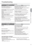 Page 99
English
Troubleshooting
The following symptoms do not indicate malfunction.
SymptomCause
Mist emerges from indoor unit. • Condensation effect due to cooling process.
Water ﬂ owing sound during operation. • Refrigerant ﬂ ow inside the unit.
The room has a peculiar odour. • This may be due to damp smell emitted by the wall, 
carpet, furniture or clothing.
Indoor fan stops occasionally during automatic 
fan speed setting.• This helps to remove the surrounding odour.
Airﬂ ow continues even after operation...