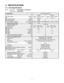 Page 72.  SPECIFICATIONS
2-1.  Unit Specifications
Indoor UnitCS-KE12NB41 & CZ-18BT1U
Outdoor UnitCU-KE12NK12-1-1.
Vertical
dB-A
dB-A Indoor : Hi/Me/Lo
Outdoor : Hi Air Filter
Compressor
Refrigerant / Amount charged at shipment Ibs (g)
Refrigerant Control12.6
1,260( 2.5 to 12.6 )
( 250 to 1,260 ) 11,900
3.5( 3,000 to 11,900 )
( 0.9 to 3.5 )Cooling
7,200
4,700
115V Single-Phase 60Hz
104 to 126
Refrigerant Tubing  Connections Operation Sound
Electrical Rating
Sensible Capacity
Latent Capacity
W Power InputV
A...