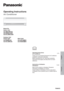 Page 1Français English
F569978
Operating Instructions
Air Conditioner
Model No.
Indoor Unit
CS-ME7RKUA
CS-E9RKUAW
CS-E12RKUAW
Outdoor Unit
Single Split Multi Split
CU-E9RKUA
CU-E12RKUACU-2E18NBU
CU-5E36QBU
Operating Instructions
Air Conditioner2-12
Thank you for purchasing Panasonic Air Conditioner.
Installation instructions attached.
Before operating the unit, read these operating 
instructions thoroughly and keep them for future 
reference.
Instructions d’utilisation
Climatiseur13-24
Merci d’avoir acheté un...